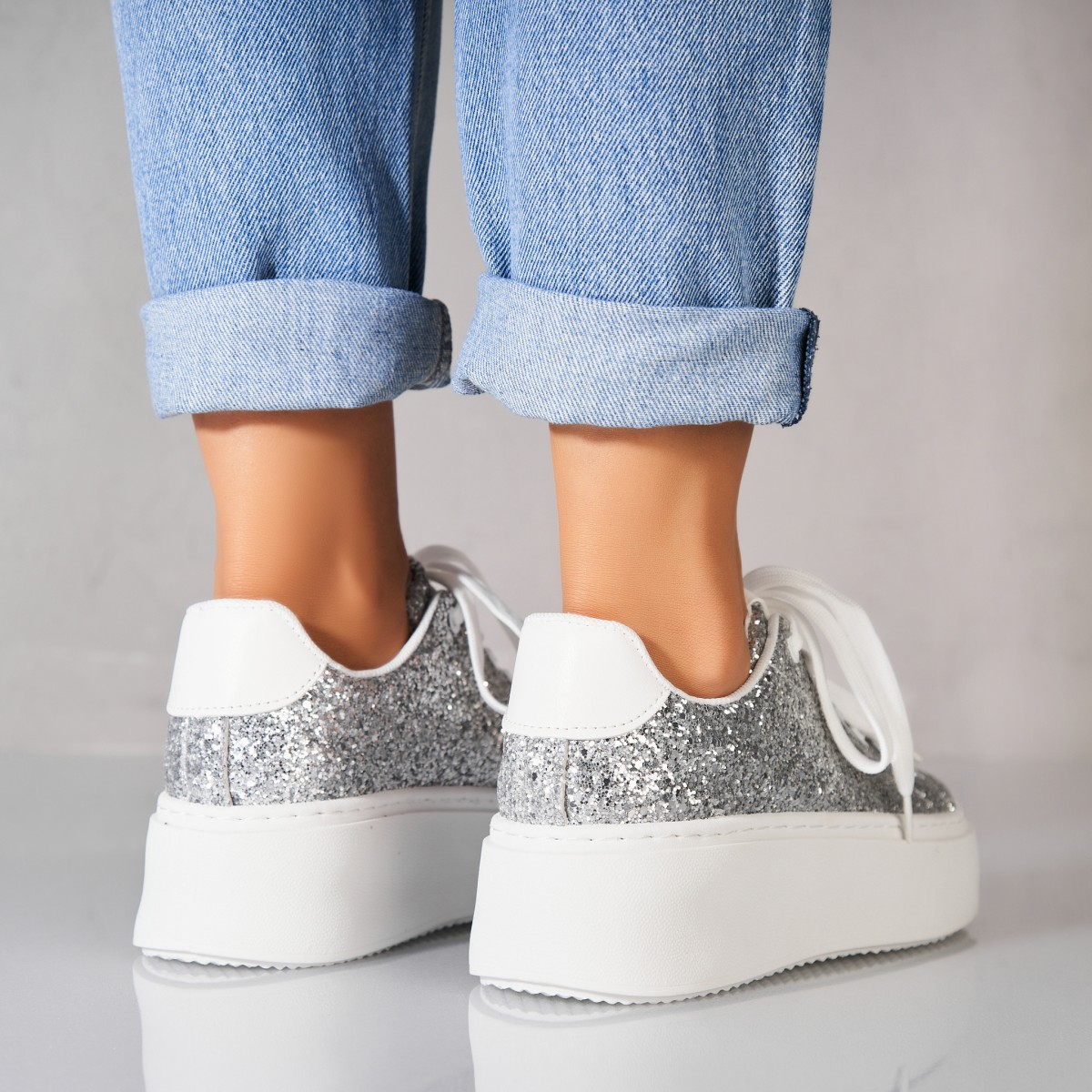 Poze Adidași damă Glitter Argintiu Aster