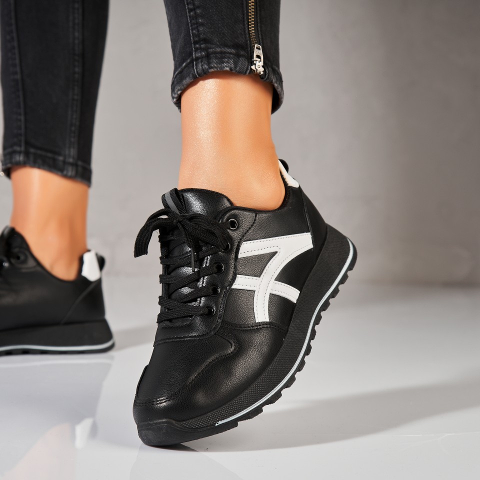 Poze Adidași damă Negri din Piele Ecologica Alejo