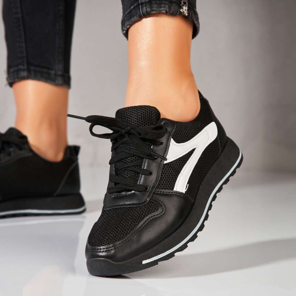 Poze Adidași damă Negri din Piele Ecologica Yeico