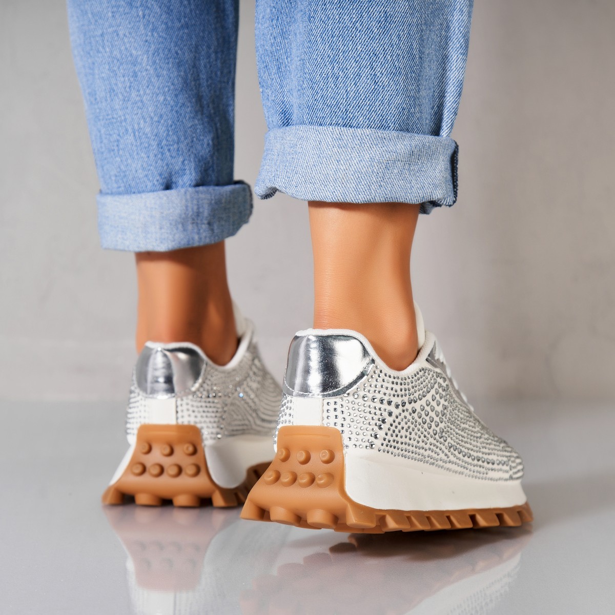 Poze Adidași damă Piele Ecologica Alb Tayon