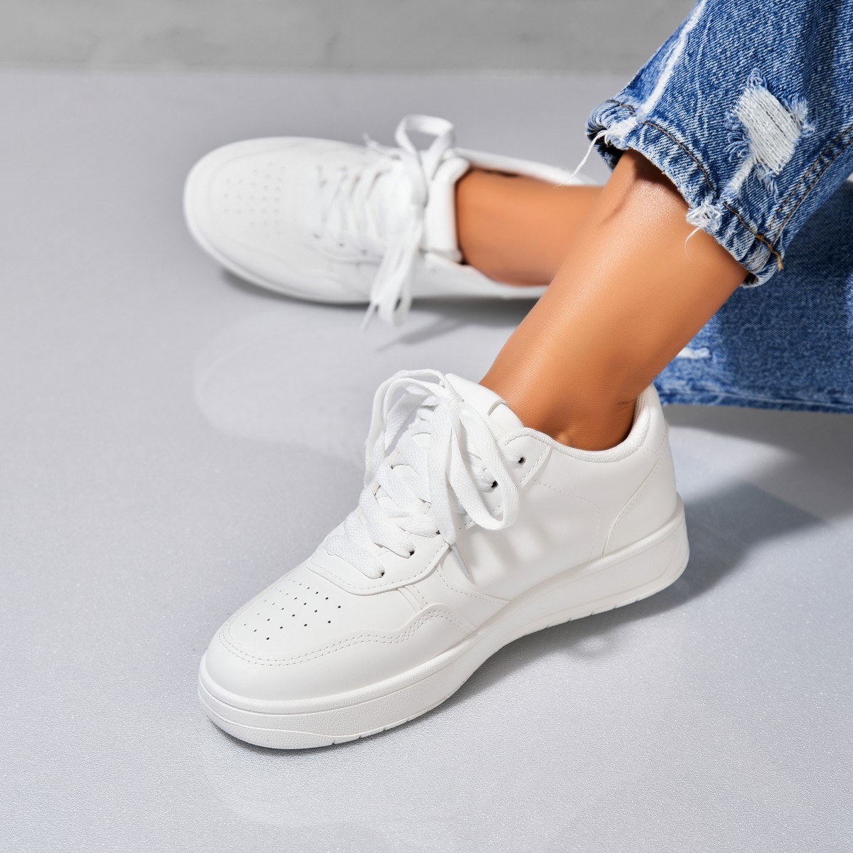 Poze Adidași damă Piele Ecologica Alb Zaidy