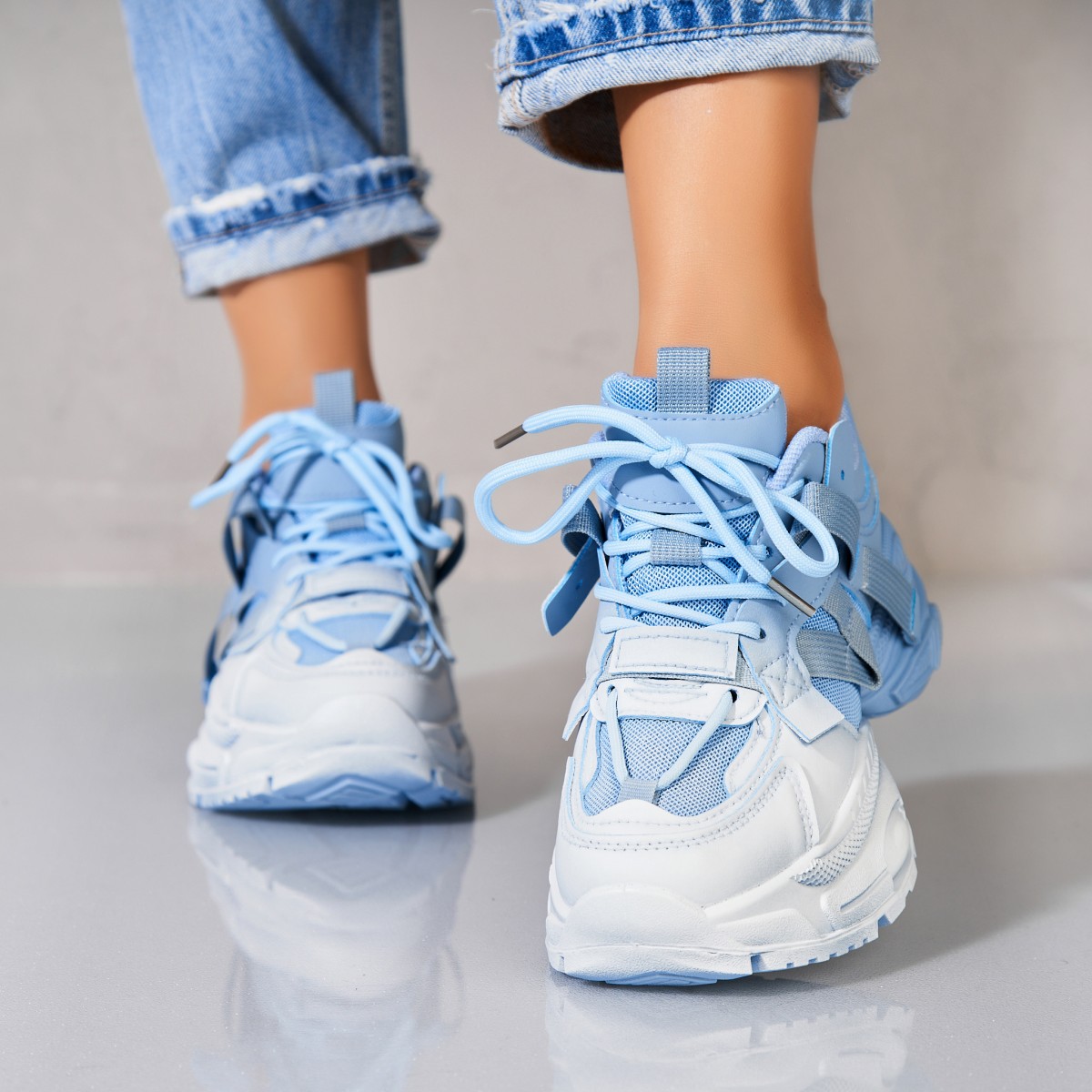 Poze Adidași damă Piele Ecologica Albastru Anise