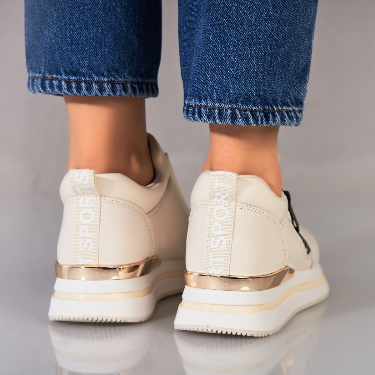 Poze Adidași damă Piele Ecologica Bej Rylan