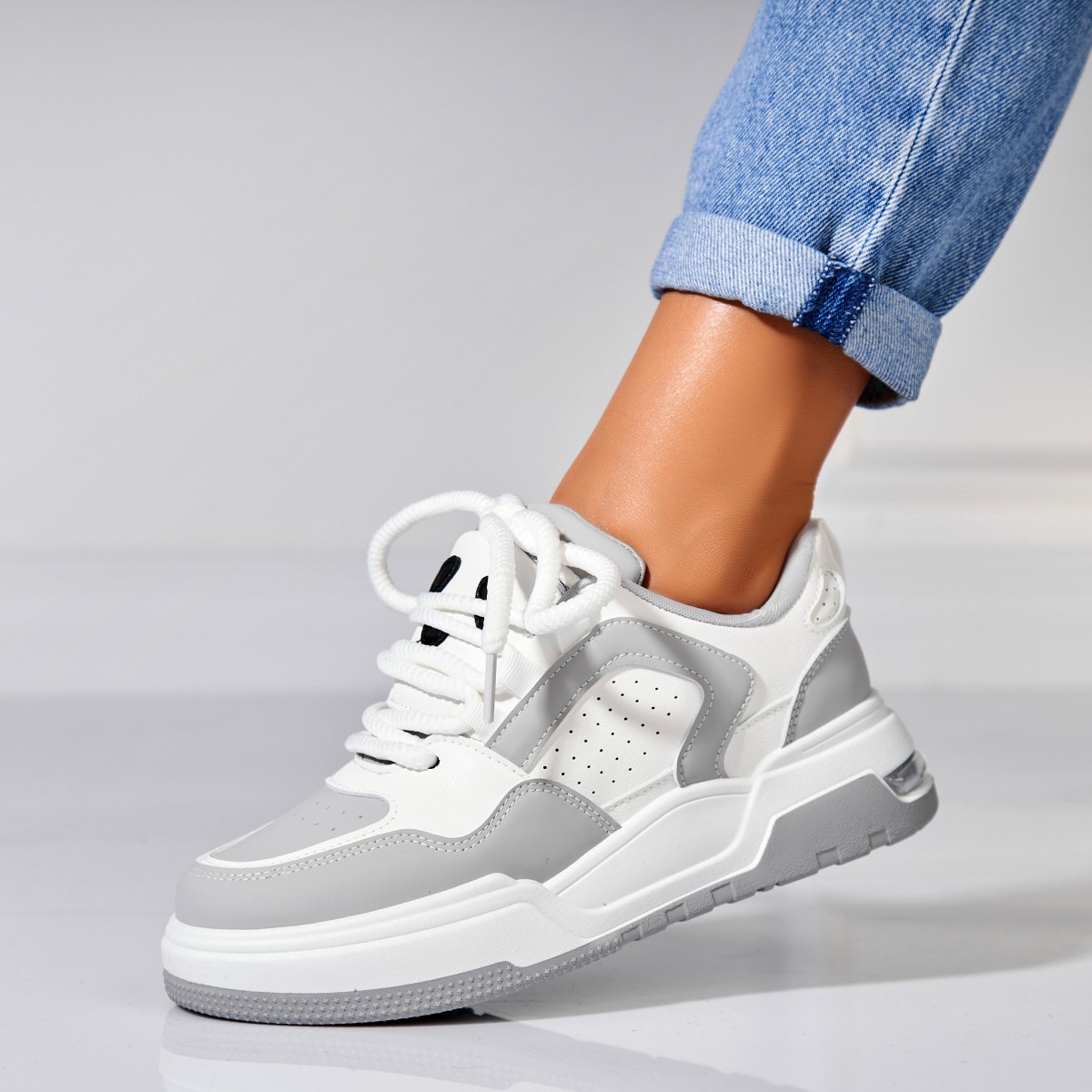 Poze Adidași damă Piele Ecologica Gri Anyra