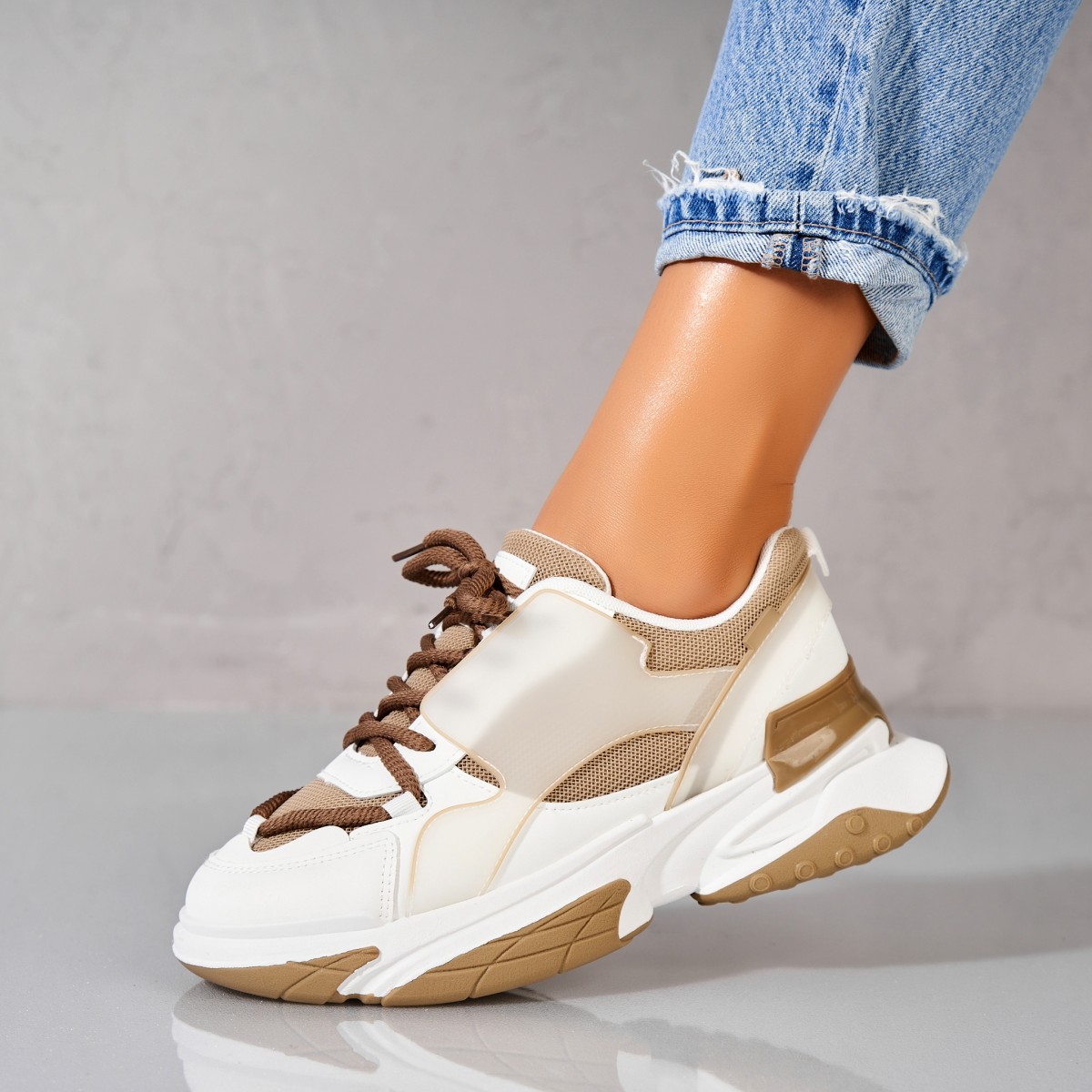 Poze Adidași damă Piele Ecologica Kaki Zarie