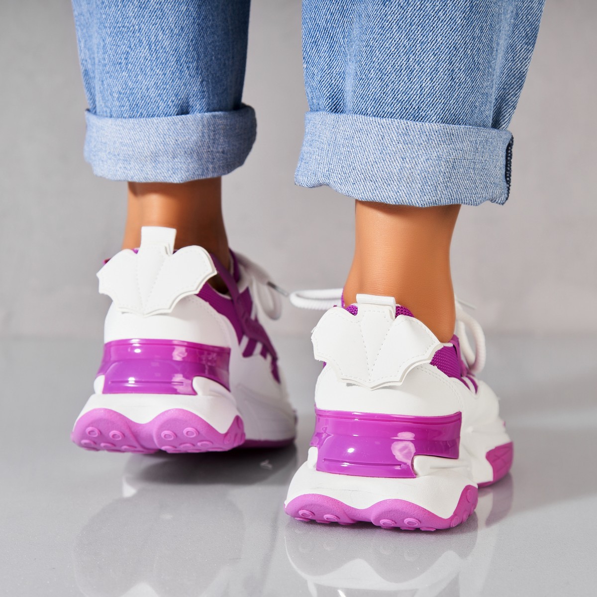 Poze Adidași damă Piele Ecologica Mov Lakyn