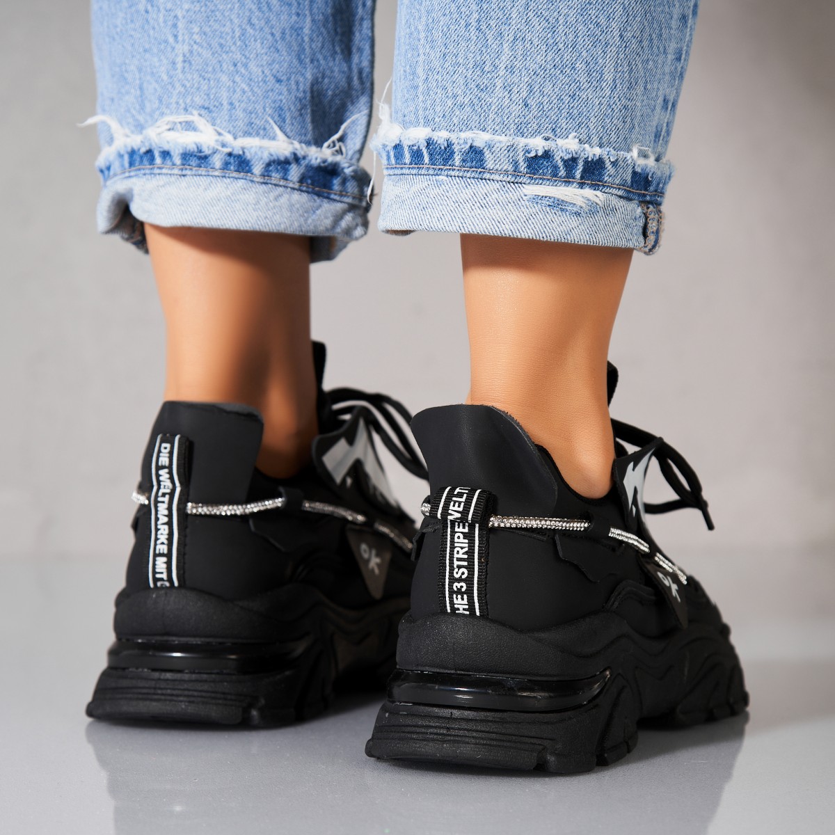 Poze Adidași damă Piele Ecologica Negru Rajvi