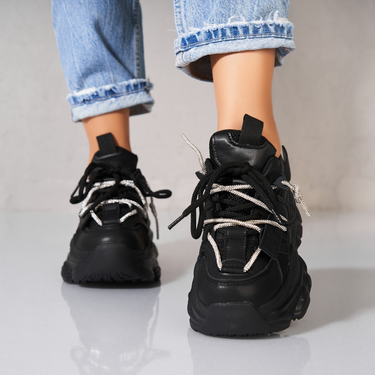 Poze Adidași damă Piele Ecologica Negru Senia