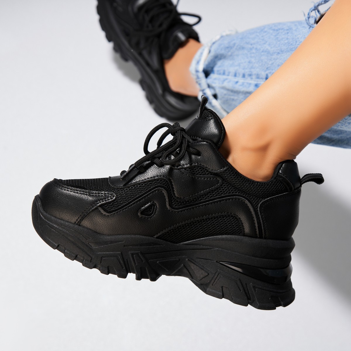 Poze Adidași damă Piele Ecologica Negru Skie