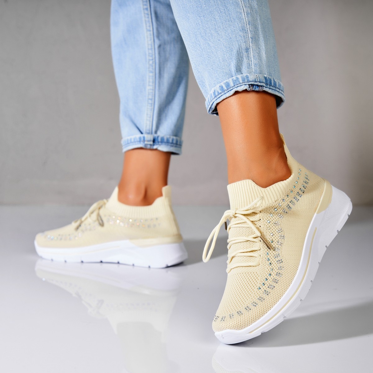 Poze Adidași damă Textil Bej Rinna