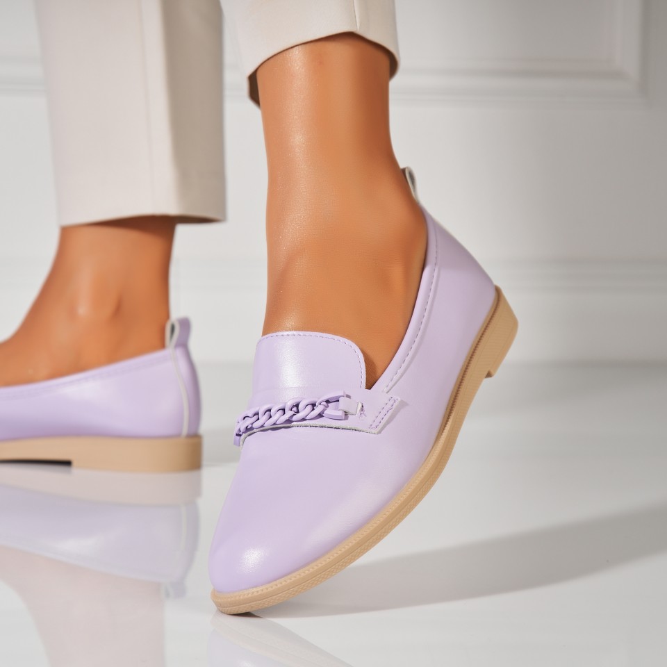 Poze Balerini dama Piele Ecologica Mov Henly