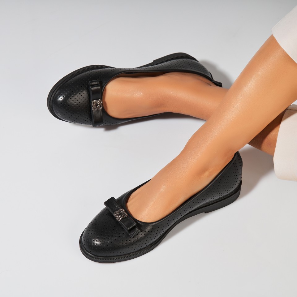 Poze Balerini dama Piele Ecologica Negru Erilyn