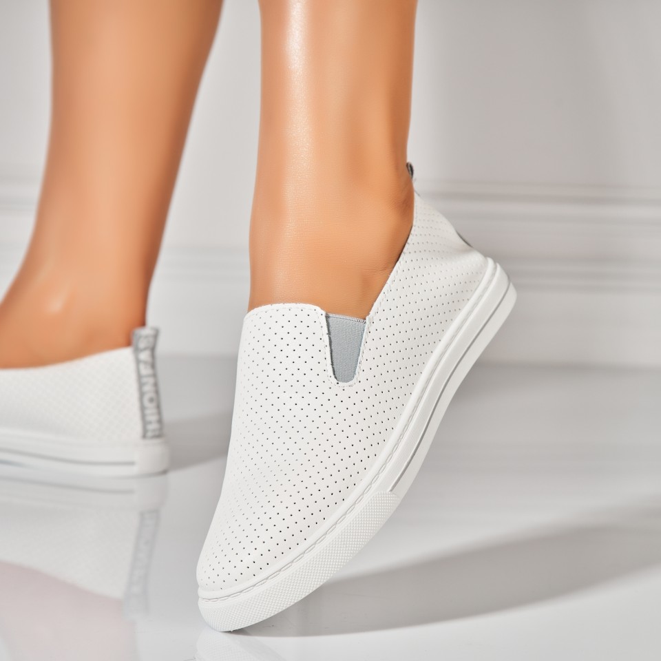 Poze Pantofi dama casual Gri din Piele Ecologica Aylin