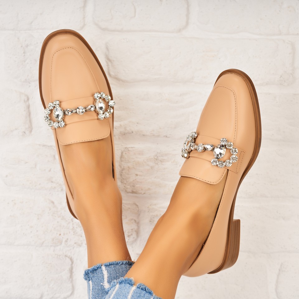 Poze Pantofi dama casual Kaki din Piele Ecologica Izzah