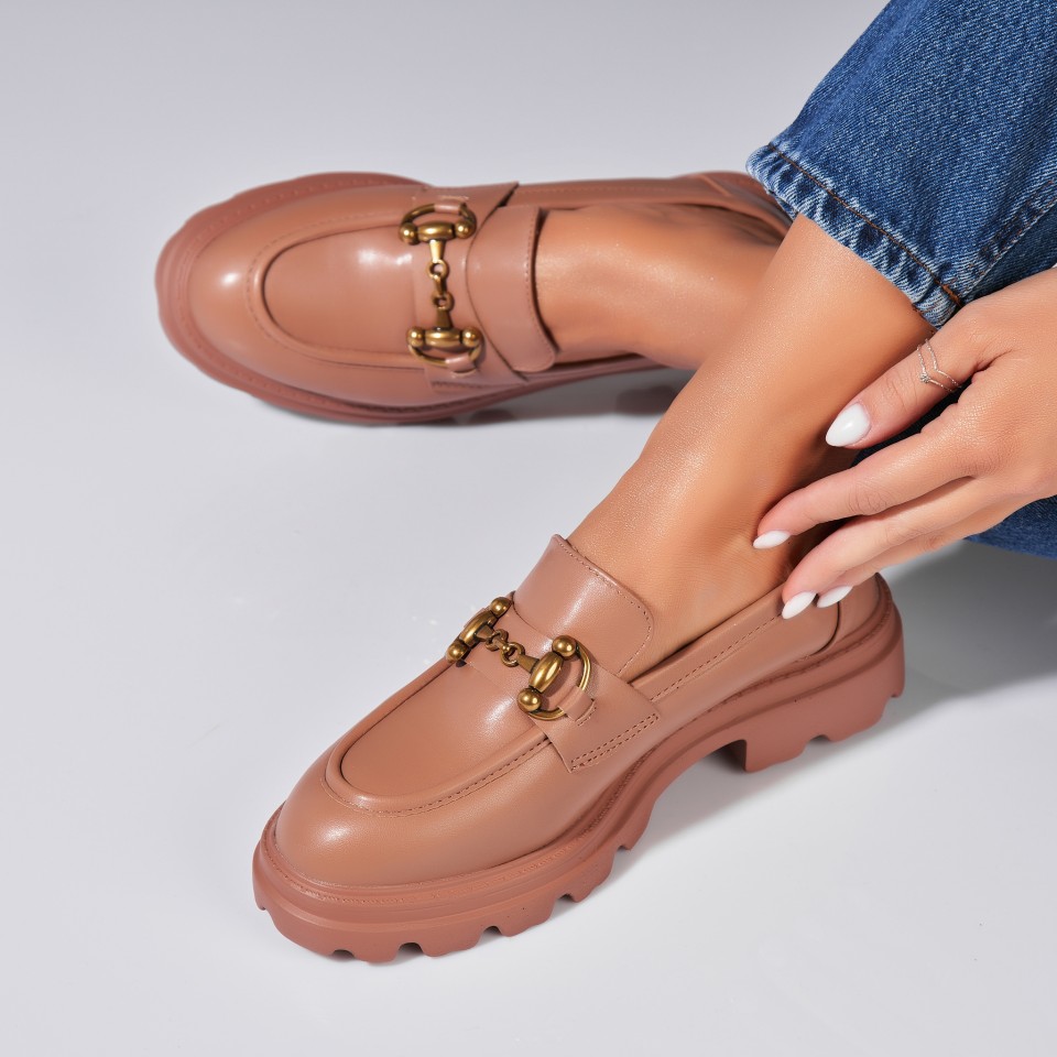 Poze Pantofi dama casual Kaki din Piele Ecologica Maylin