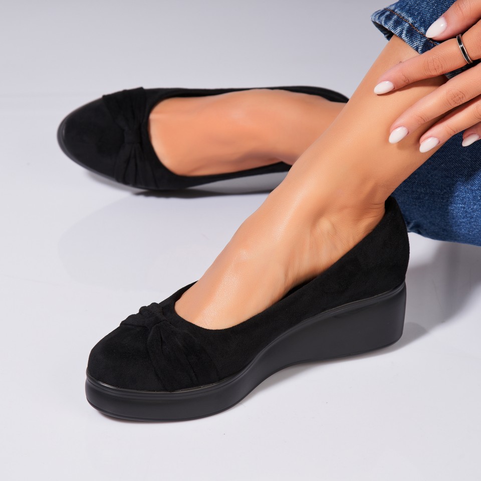 Poze Pantofi dama casual Negri din Piele Ecologica Intoarsa Eslyn2