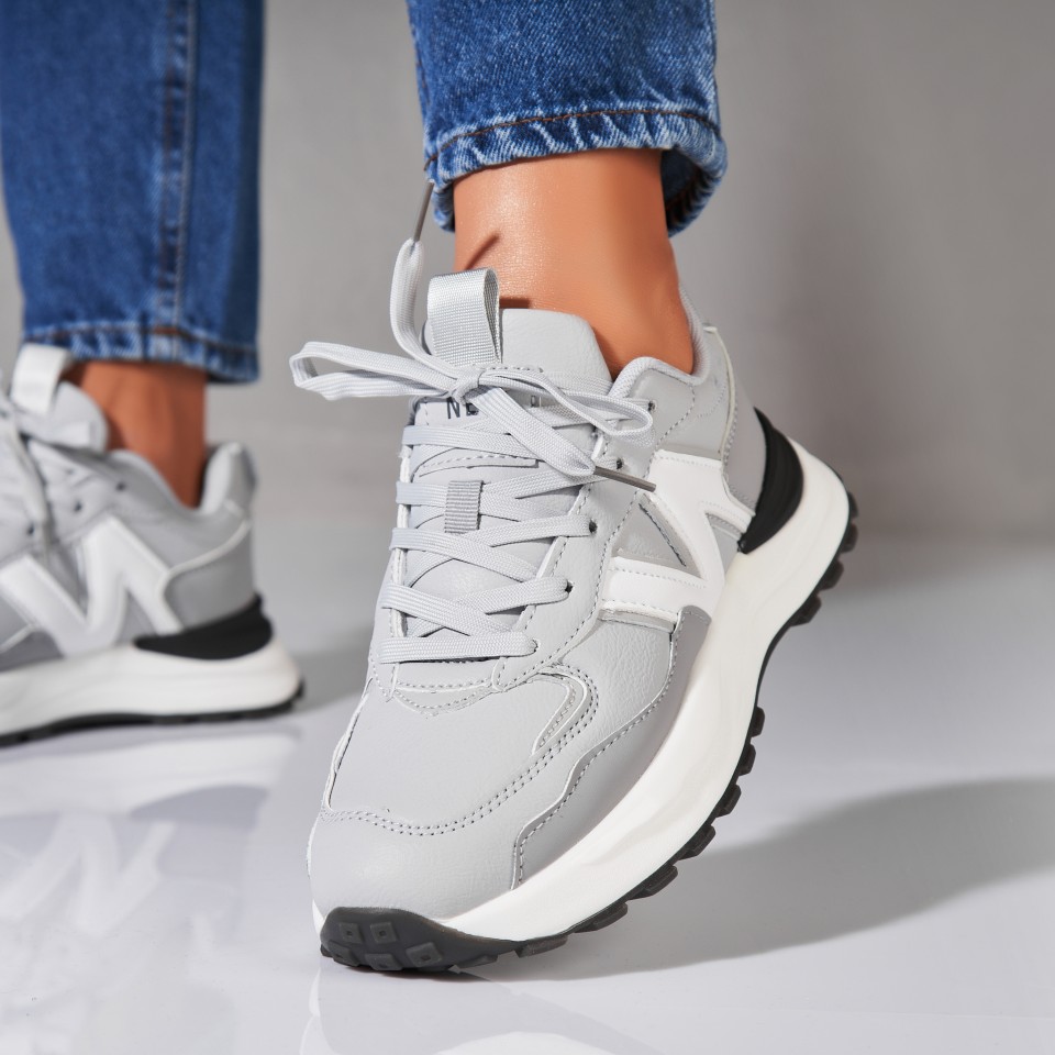 Poze Adidași damă Gri din Piele Ecologica Dayra