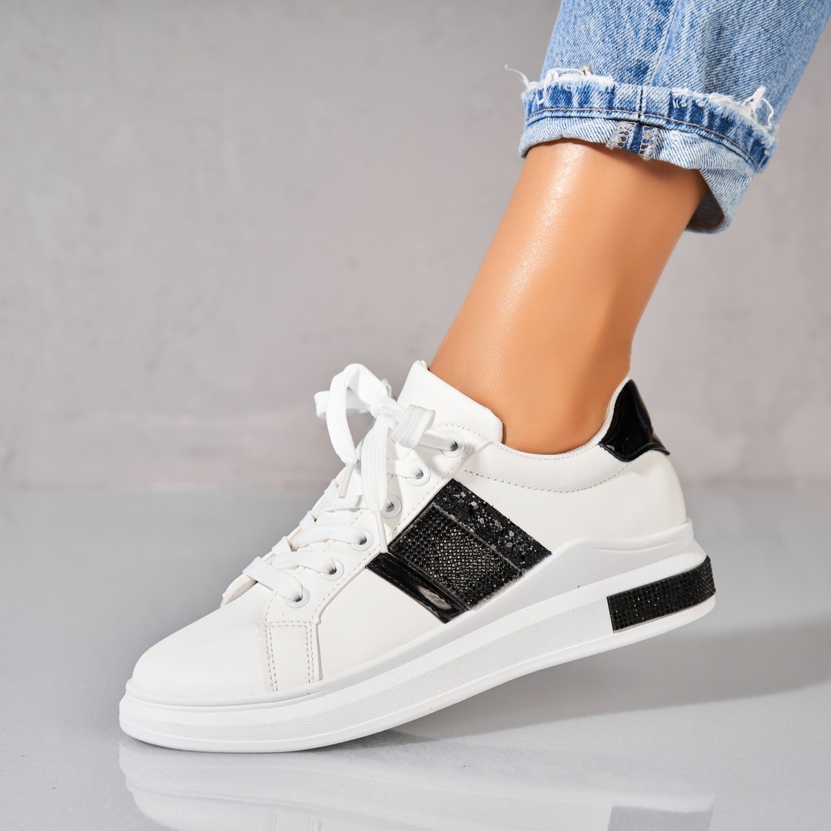 Poze Adidași damă Piele Ecologica Alb Aleha