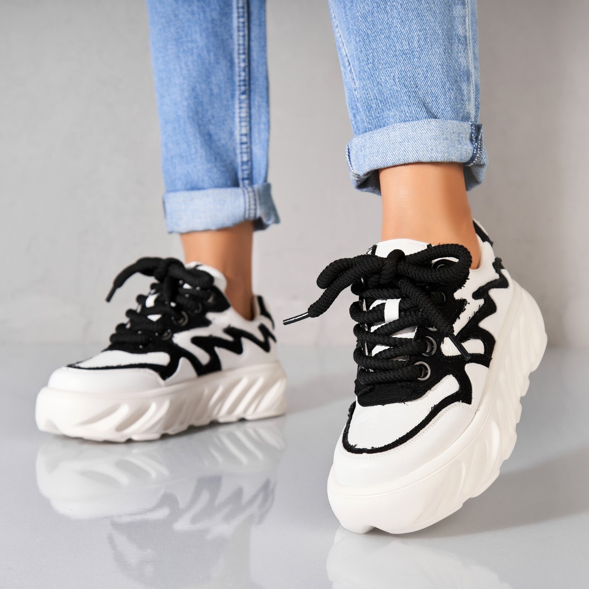 Poze Adidași damă Piele Ecologica Negru Deyvi