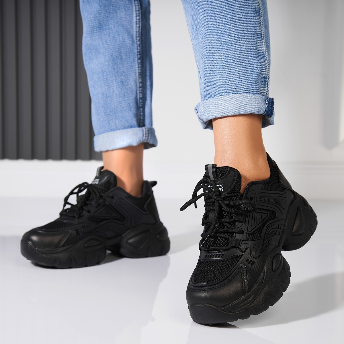 Poze Adidași damă Piele Ecologica Negru Kaziya