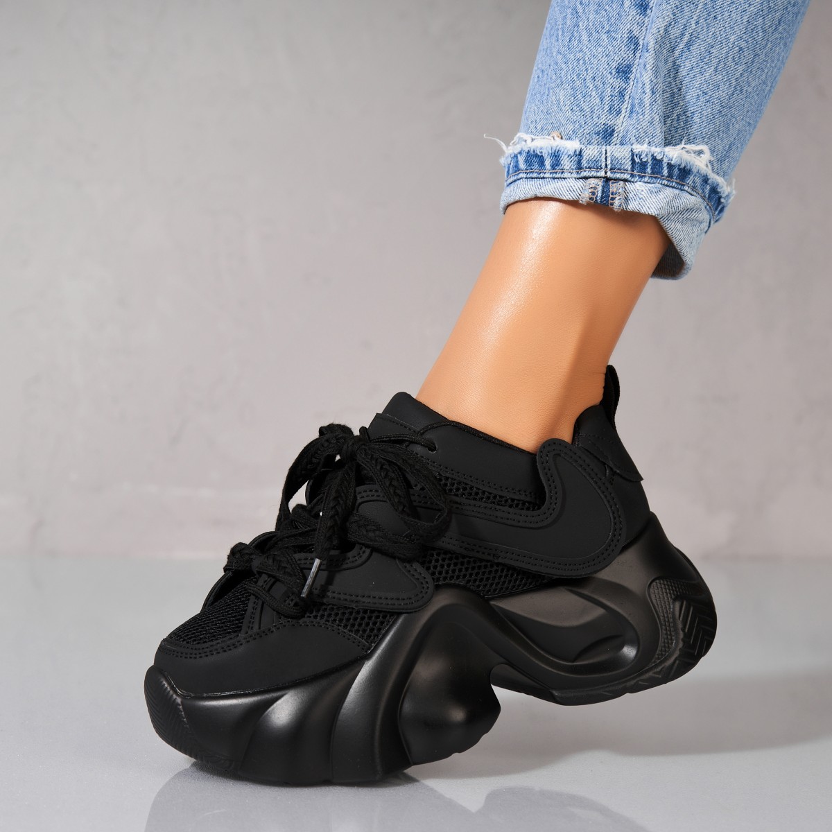 Poze Adidași damă Piele Ecologica Negru Lety