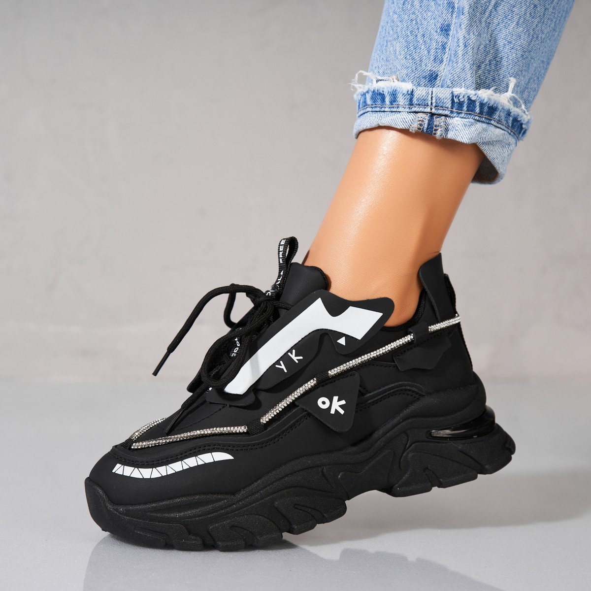 Poze Adidași damă Piele Ecologica Negru Rajvi