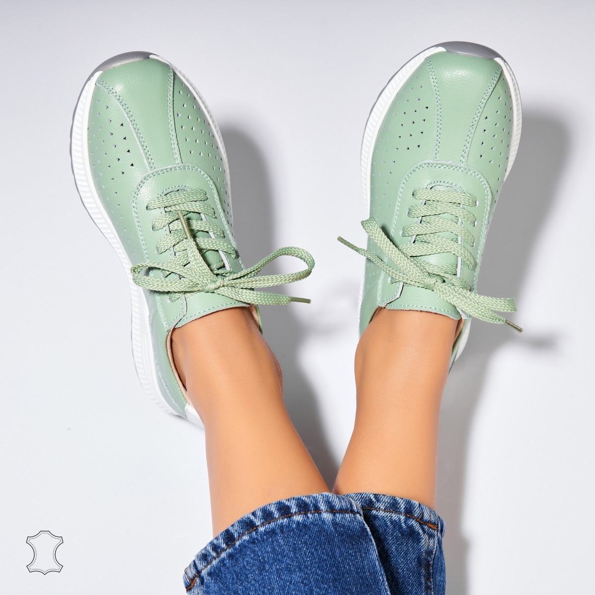 Poze Adidasi Piele Naturala Verzi Maryjane