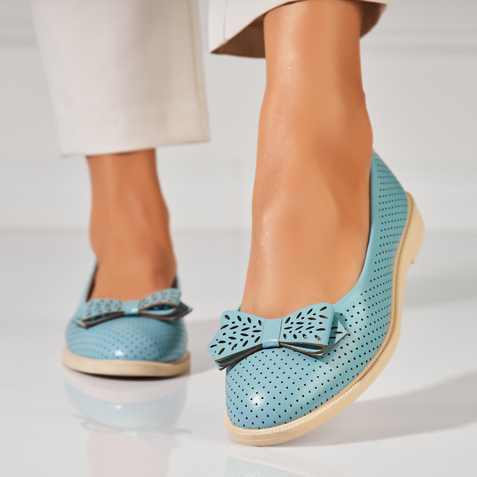 Poze Balerini dama Piele Ecologica Albastru Yamen