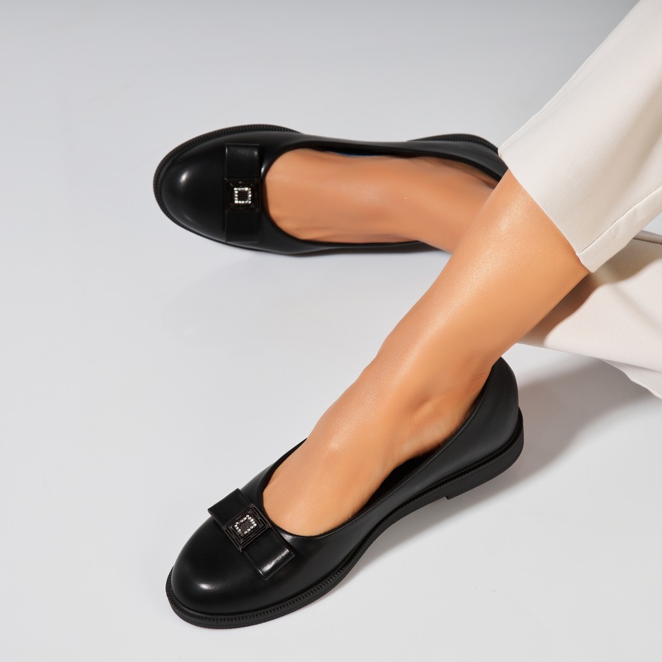 Poze Balerini dama Piele Ecologica Negru Lisha