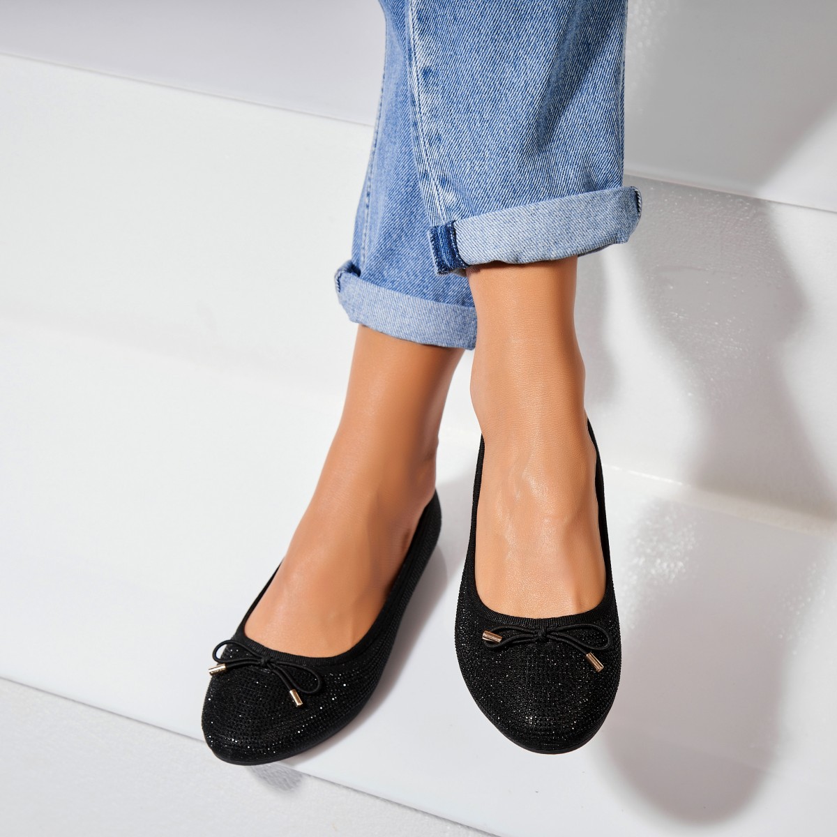 Poze Balerini damă Textil Negru Nolawi