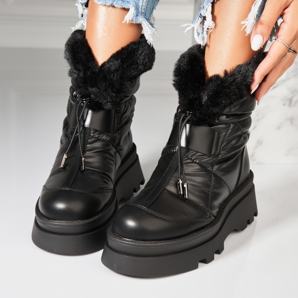 Poze Ghete Dama Imblanite Negre din Fas Kahlani