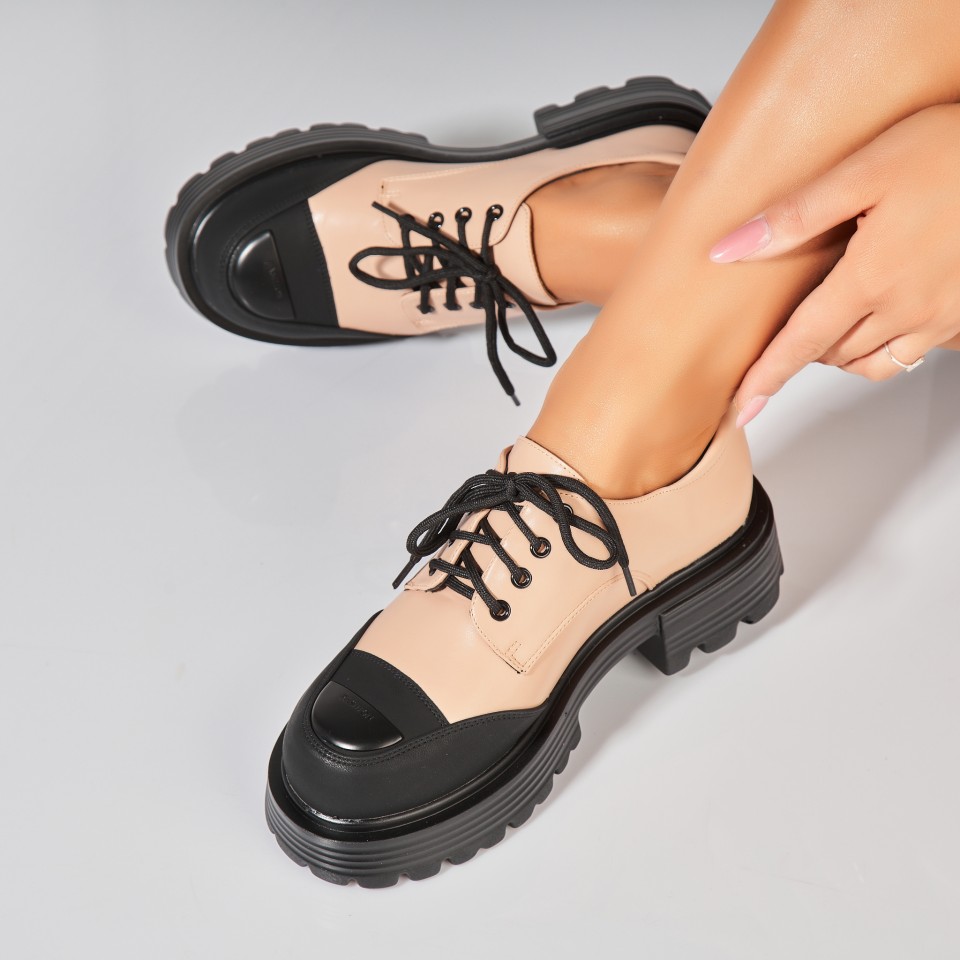 Poze Pantofi dama casual Camel din Piele Ecologica Heidi