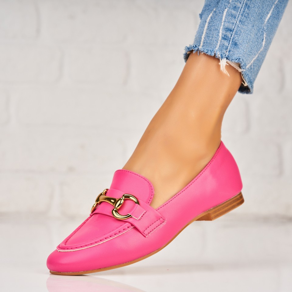 Poze Pantofi dama casual Fucsia din Piele Ecologica Zenia