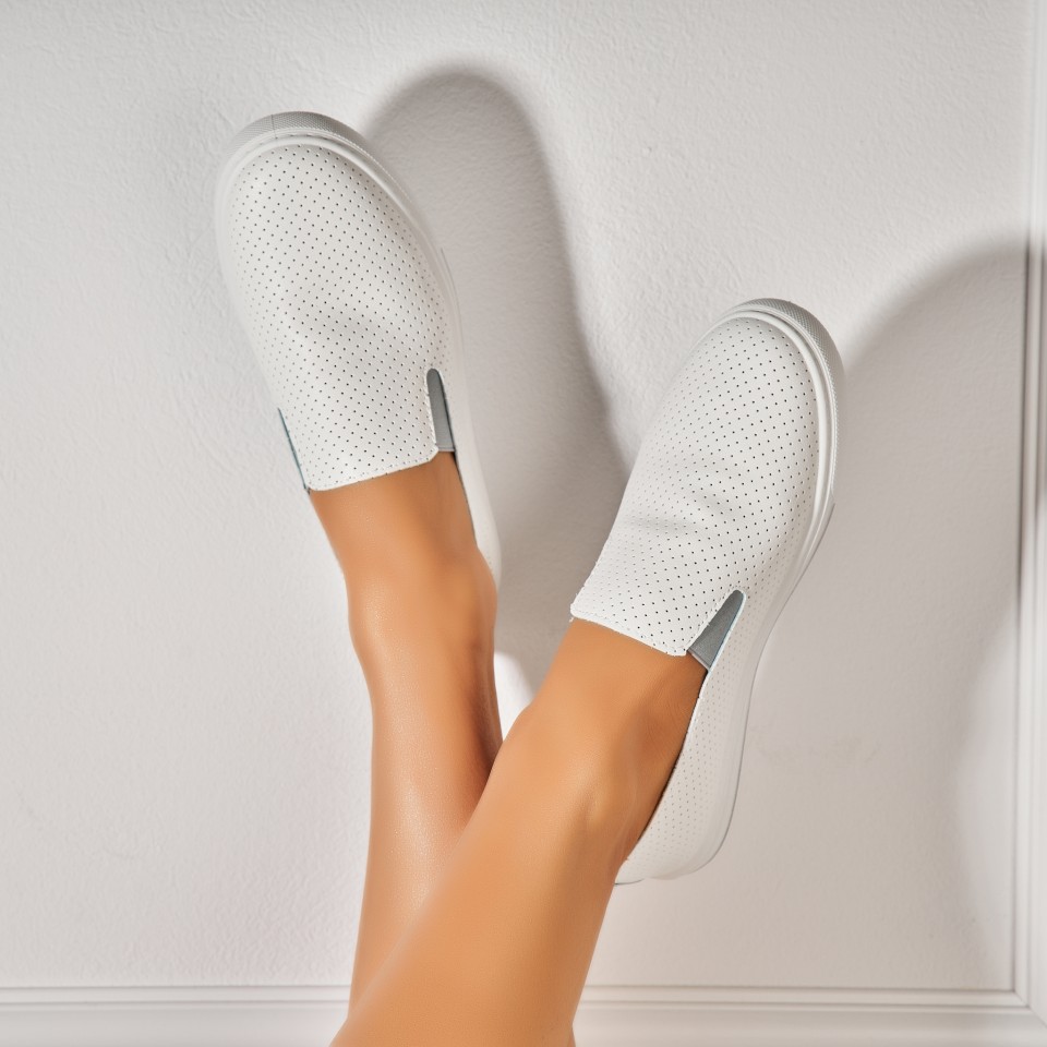 Poze Pantofi dama casual Gri din Piele Ecologica Aylin