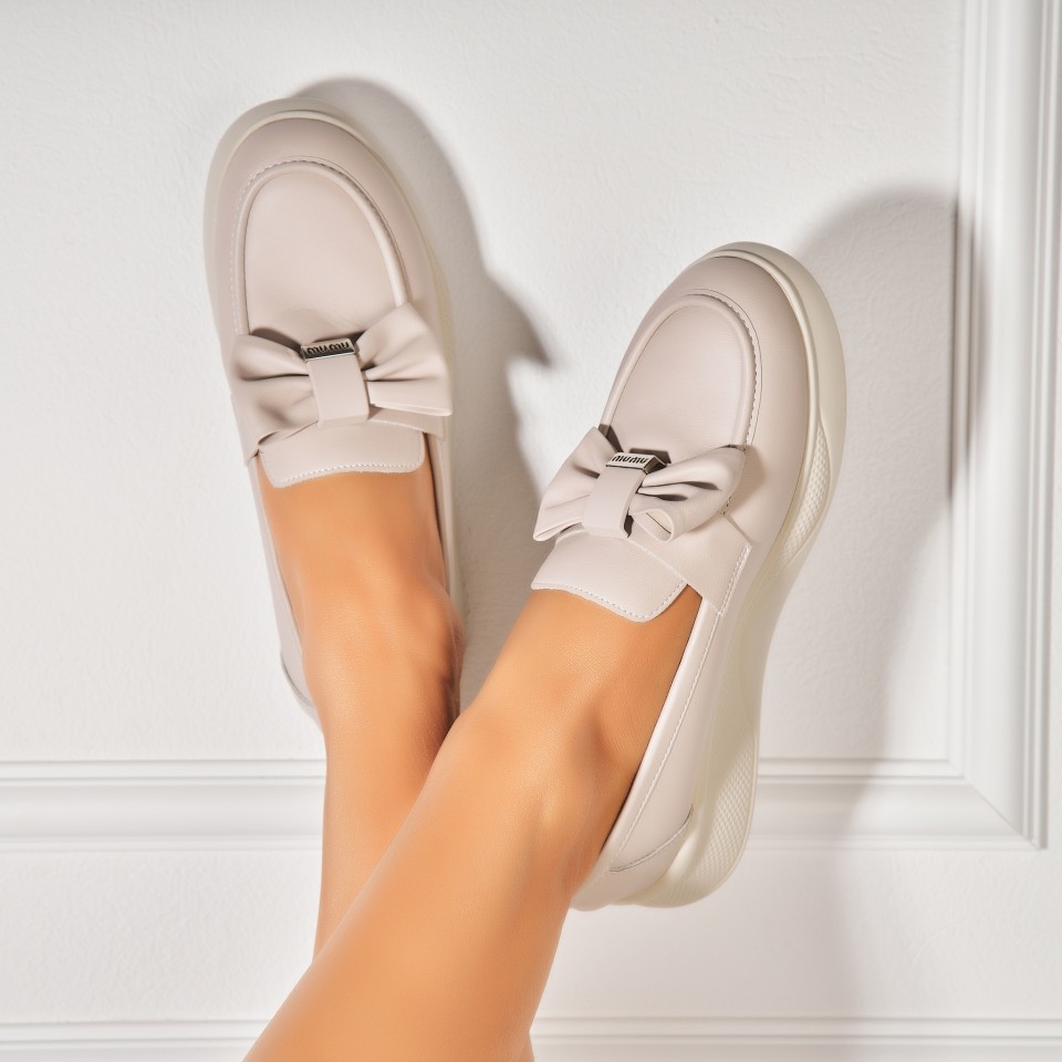 Poze Pantofi dama casual Roz din Piele Ecologica Nikita