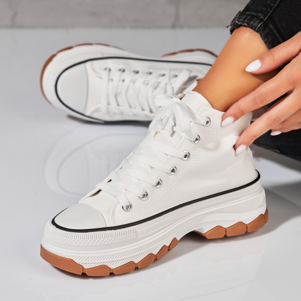Poze Sneakersi dama Textil Albi Tessi
