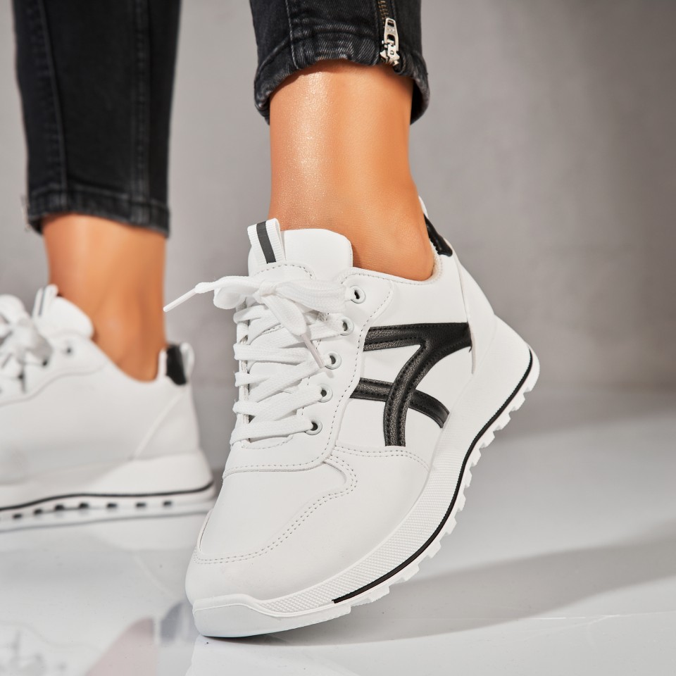 Poze Adidași damă Albi din Piele Ecologica Alejo