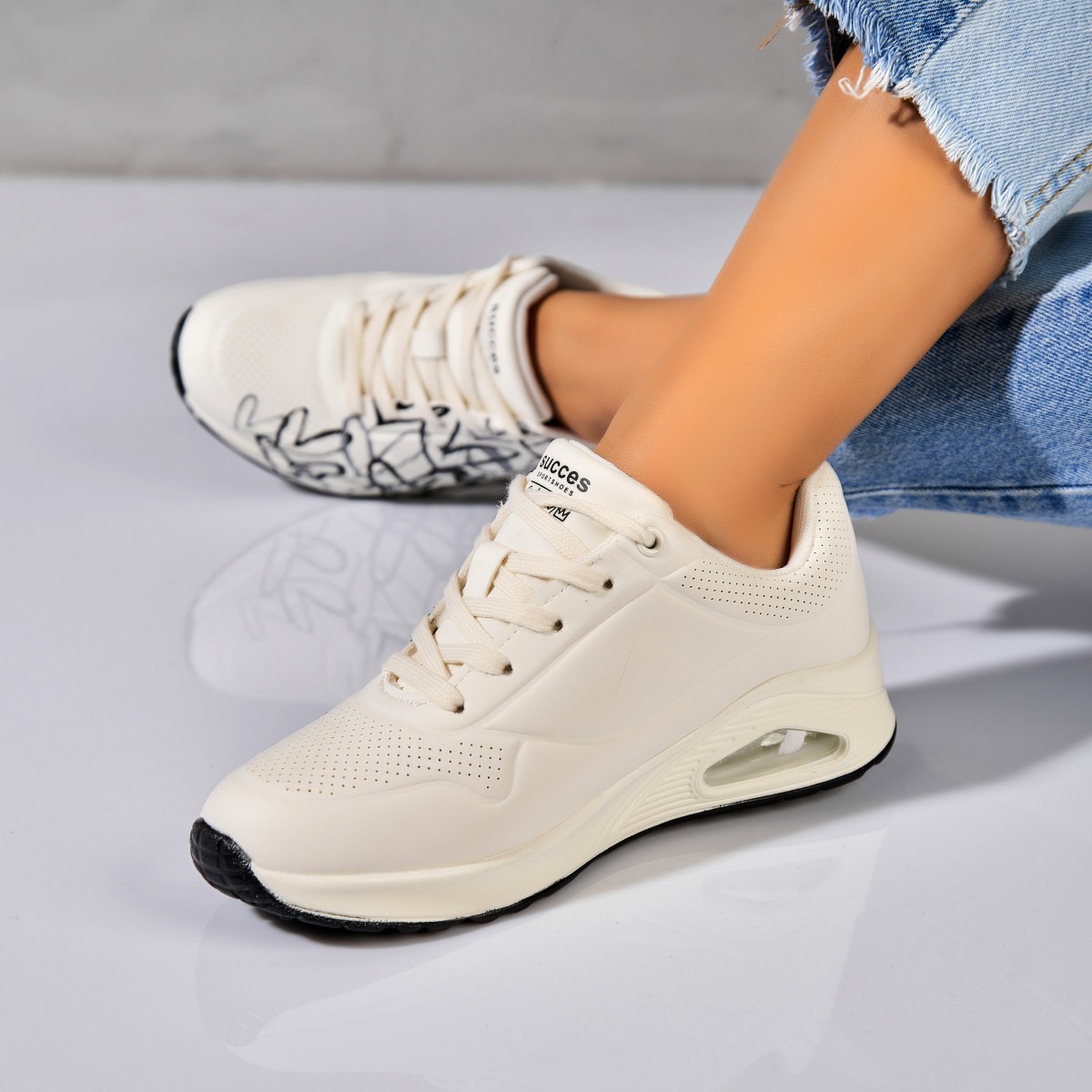 Poze Adidași damă Piele Ecologica Alb Aliha