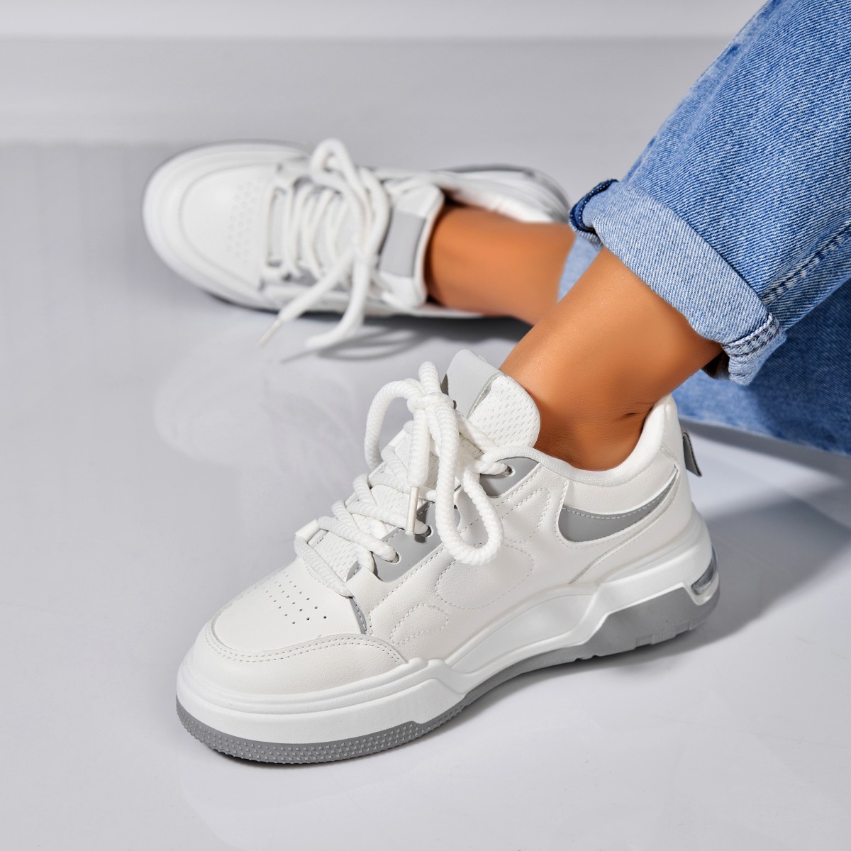 Poze Adidași damă Piele Ecologica Alb Avaia