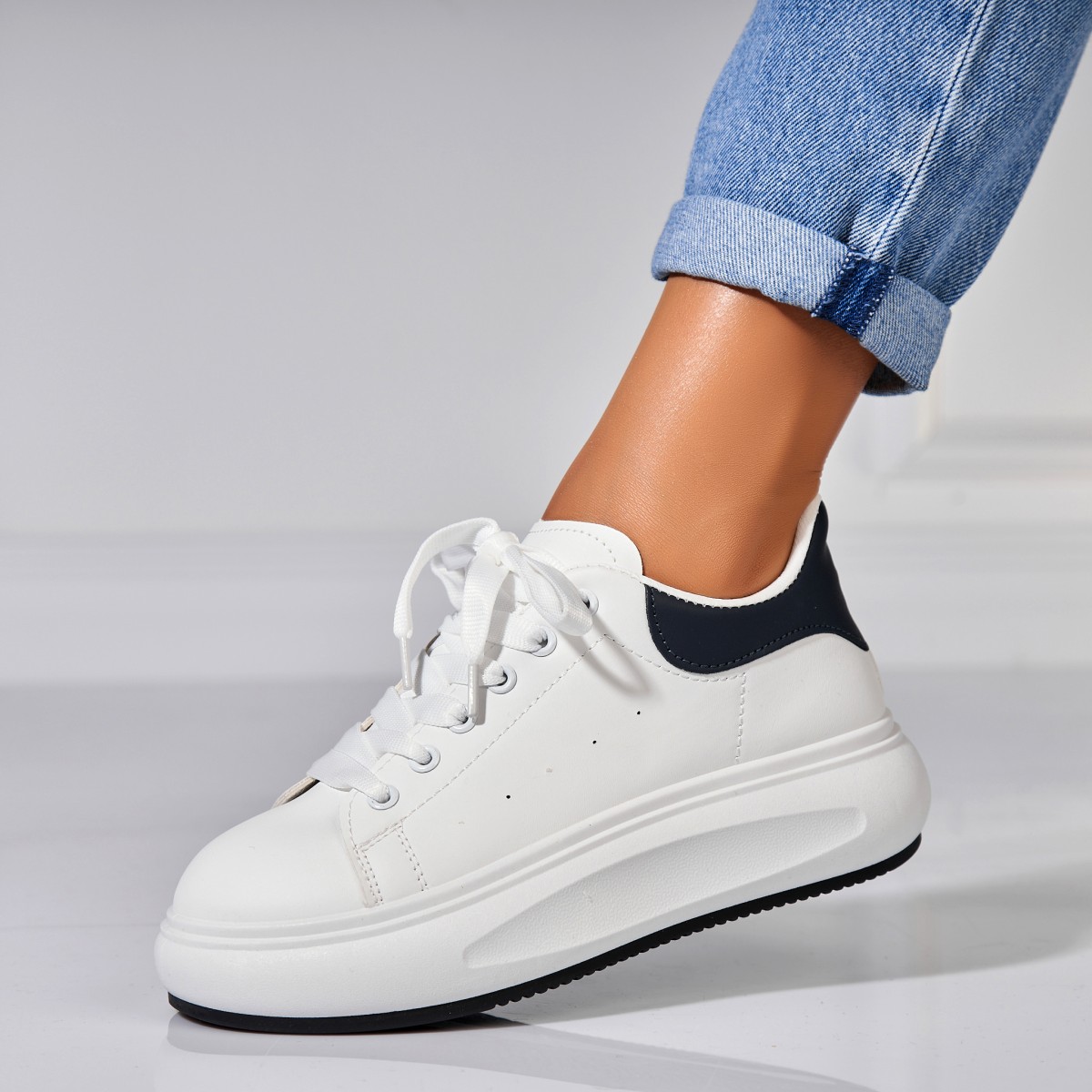 Poze Adidași damă Piele Ecologica Alb Stely