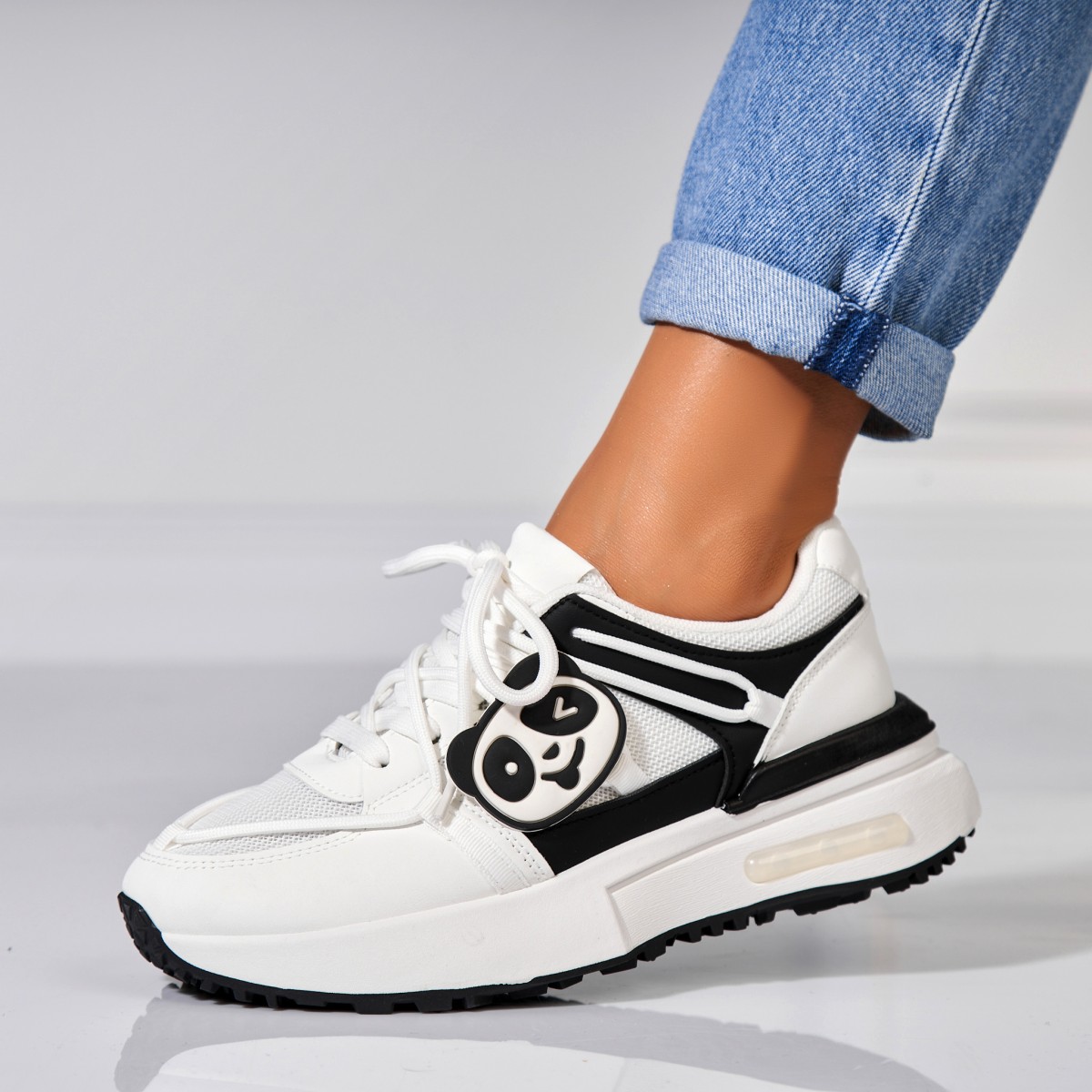 Poze Adidași damă Piele Ecologica Alb Zylea