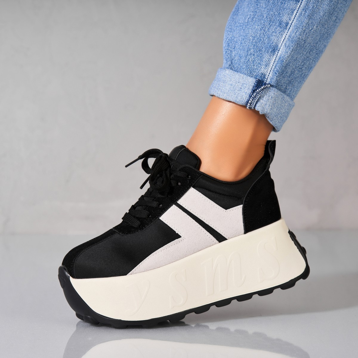 Poze Adidași damă Piele Ecologica Intoarsa Negru Eyas