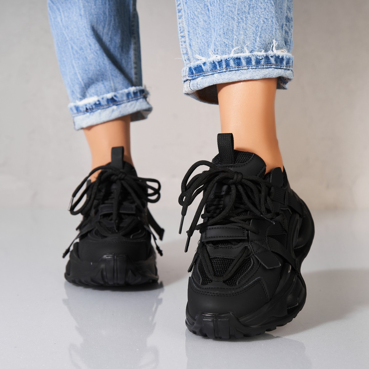 Poze Adidași damă Piele Ecologica Negru Myna