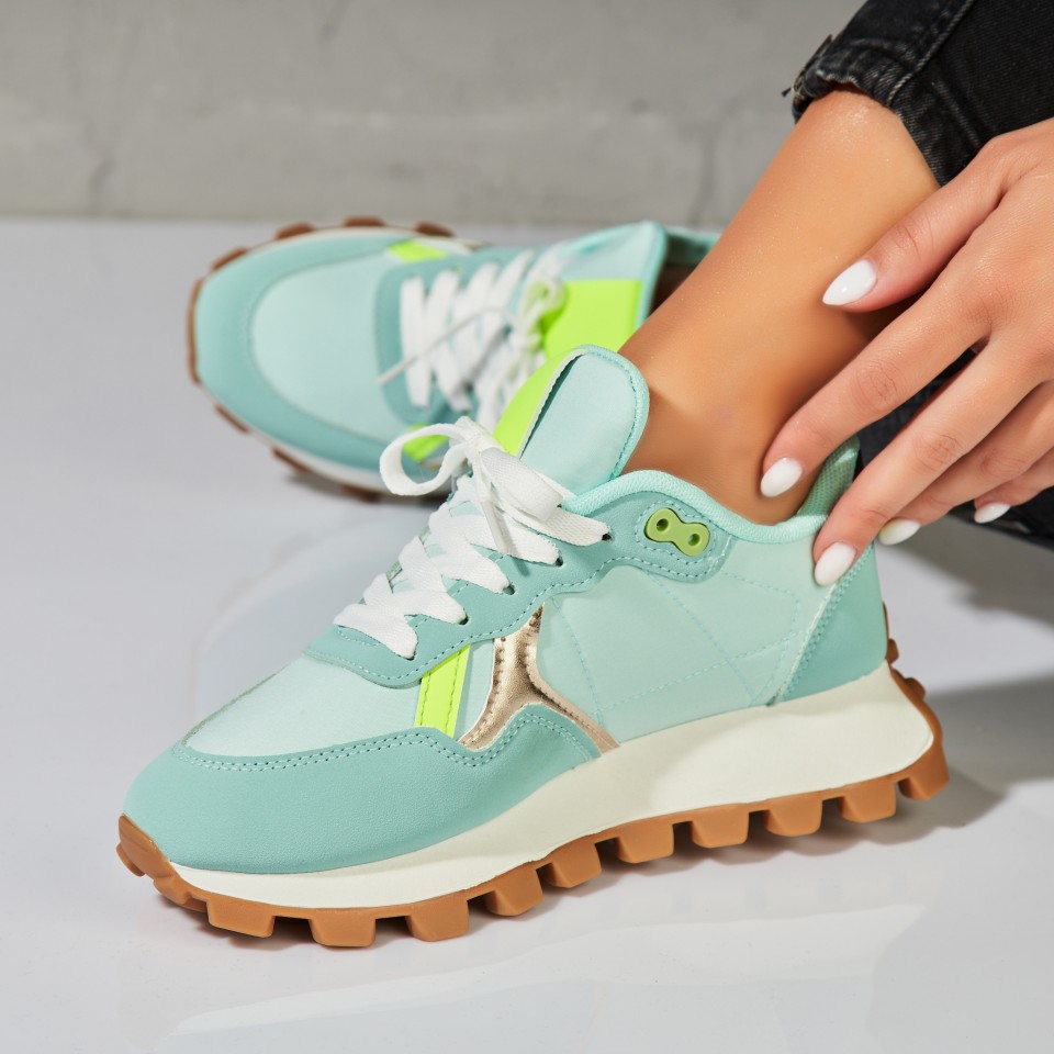 Poze Adidași damă Verzi din Piele Ecologica Anori