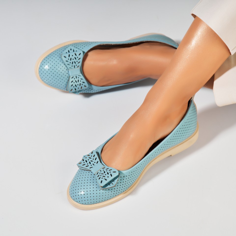 Poze Balerini dama Piele Ecologica Albastru Yamen