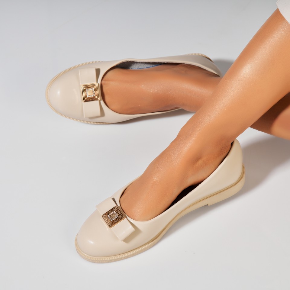 Poze Balerini dama Piele Ecologica Bej Lisha