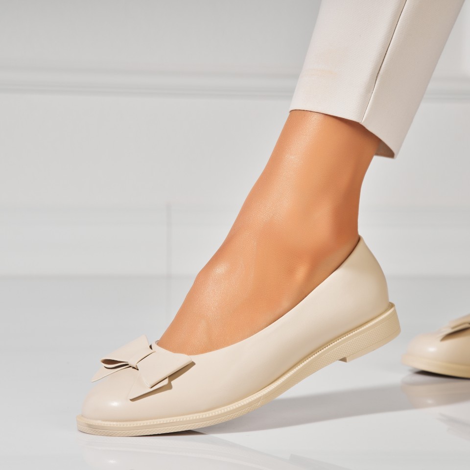 Poze Balerini dama Piele Ecologica Bej Rydia