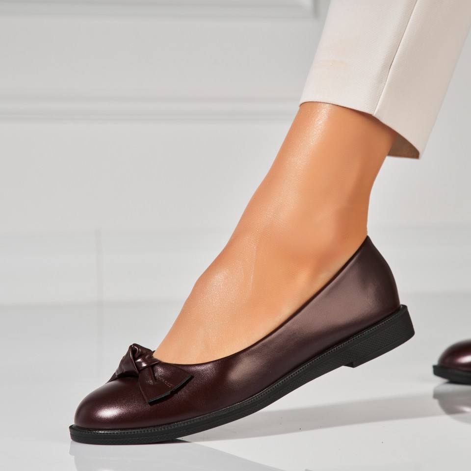 Poze Balerini dama Piele Ecologica Bordo Avien