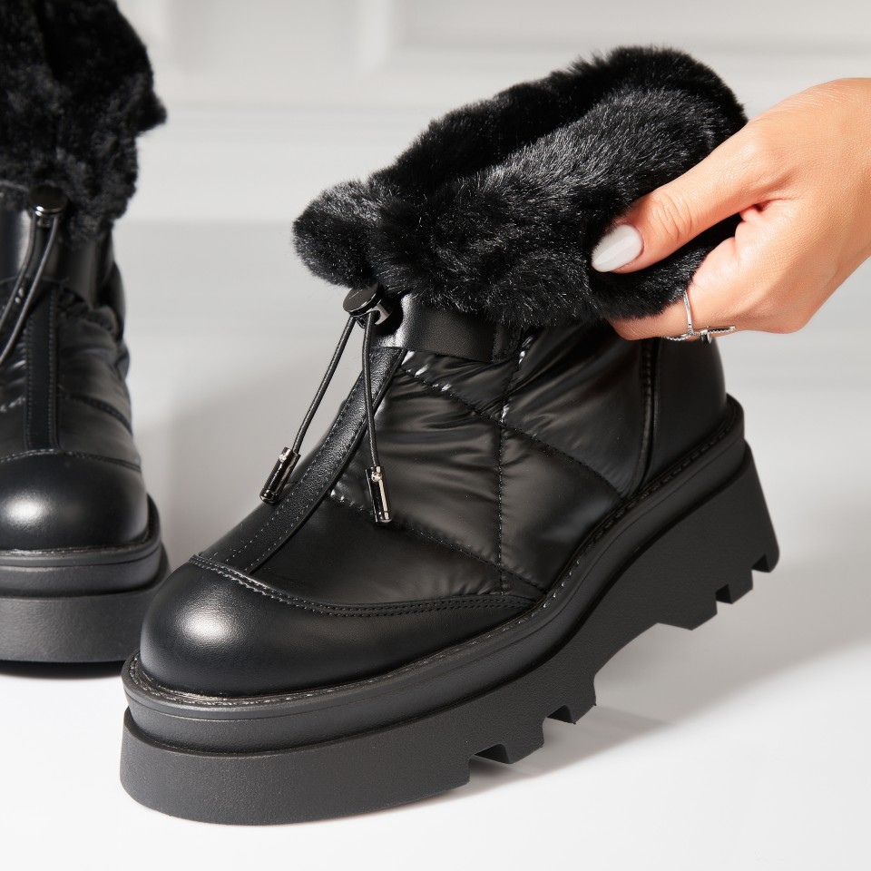 Poze Ghete Dama Imblanite Negre din Fas Kahlani