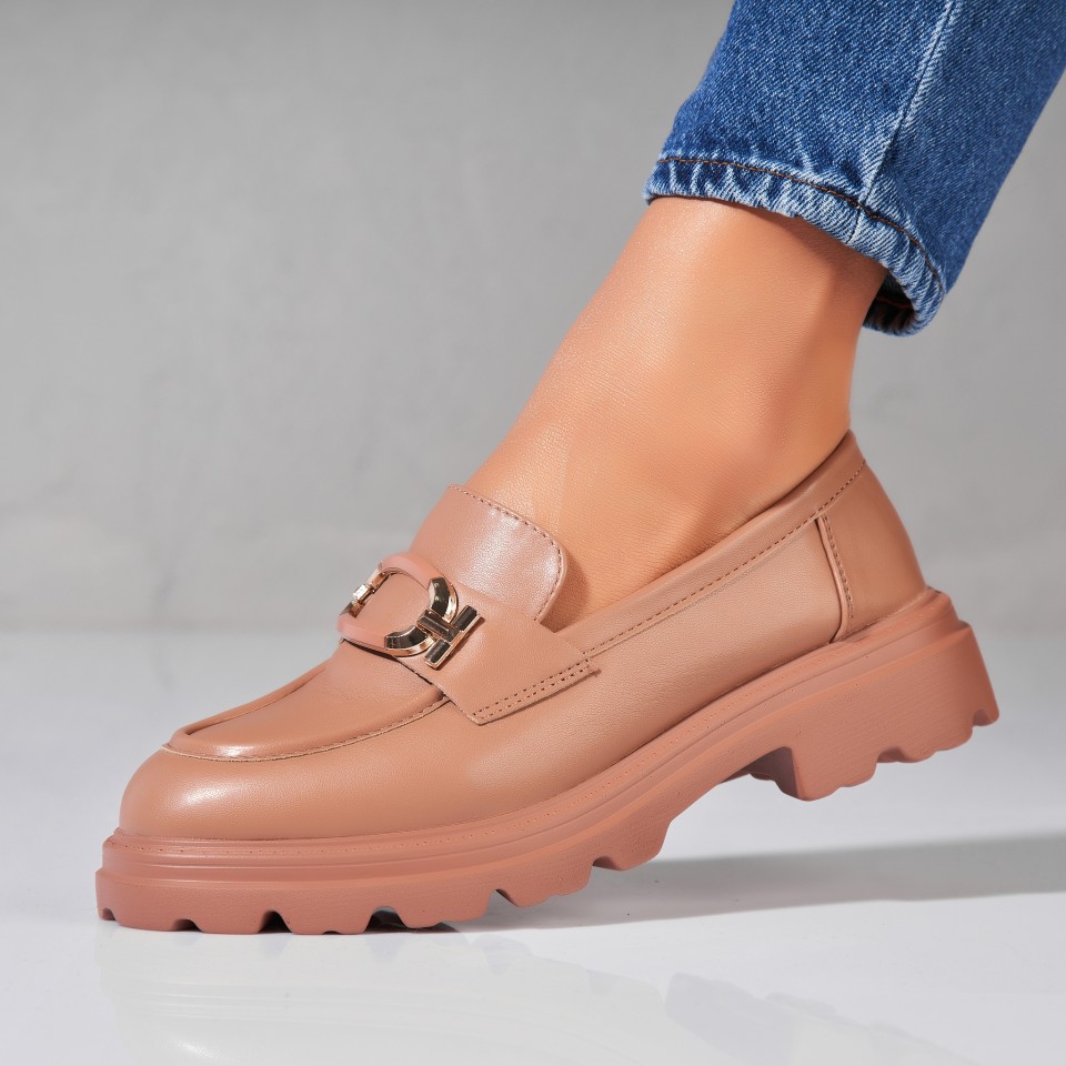 Poze Pantofi dama casual Kaki din Piele Ecologica Isley